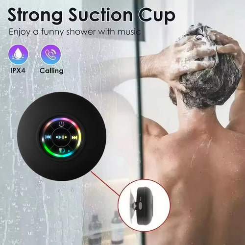 Portable Bluetooth Shower Speaker | Waterproof LED Wireless Speaker