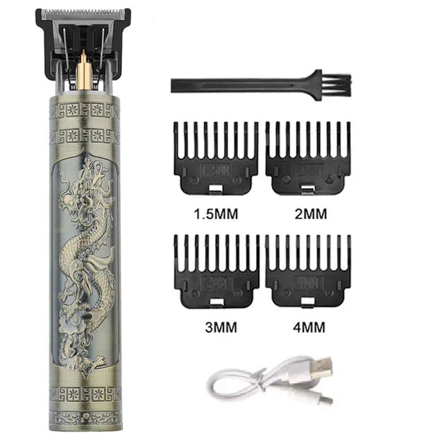 T9 Vintage Cordless Hair Trimmer | Professional Beard & Hair Clipper