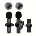 Wireless Lavalier Microphone | Noise Reduction Mini Mic for iPhone & USB-C